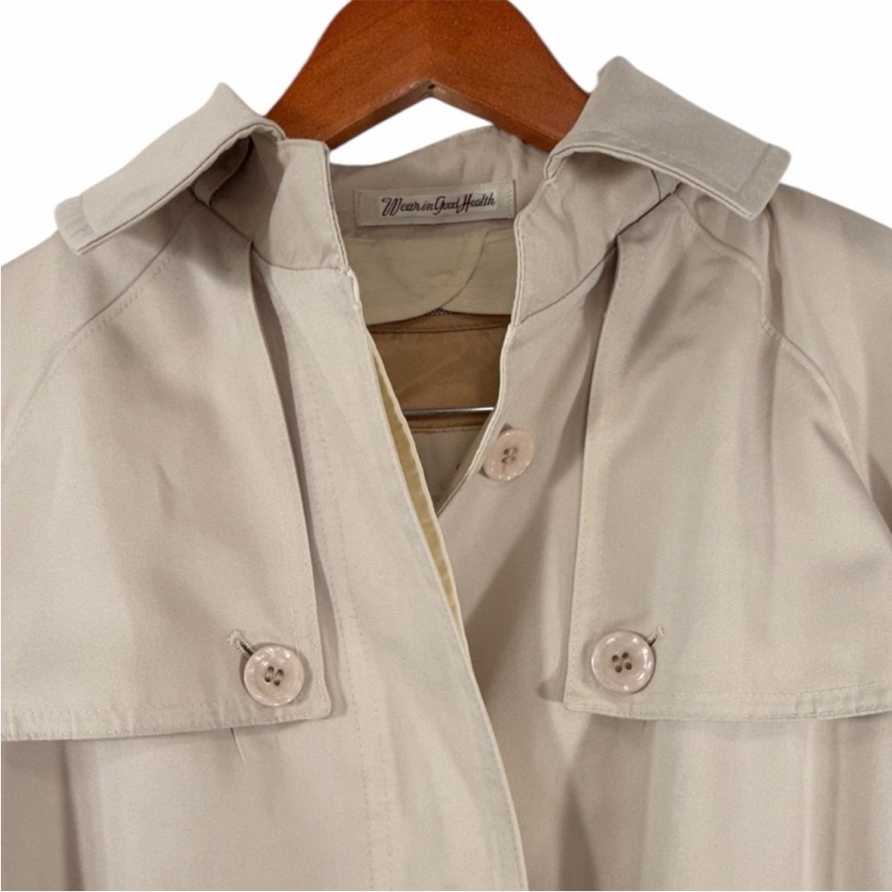 Misty Harbor Any Weather Trench Coat Women Size 4 With Wool Liner Beige - Picture 5 of 10